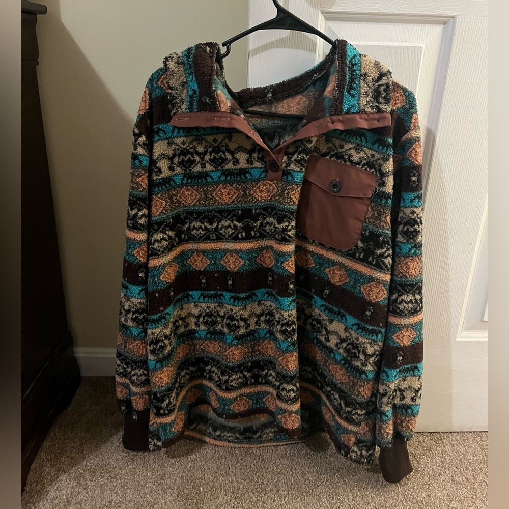 Men's western style pullover